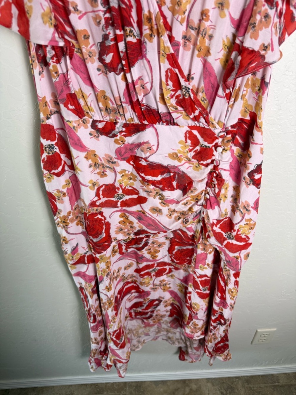 Parker Vivi Dress Silk Floral Dress 16 - Picture 13 of 15